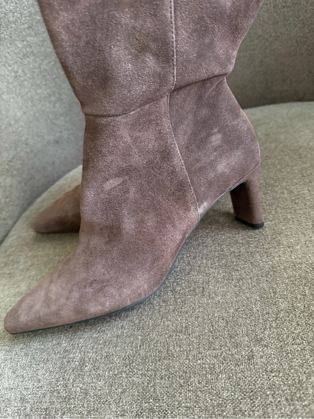 Dolce Vita Brown Suede Over-the-Knee Block Heel Boot